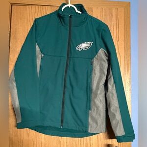 NFL Philadelphia Eagles Team Apparel Woman’s Full Zip Collared Jacket Size S NWT